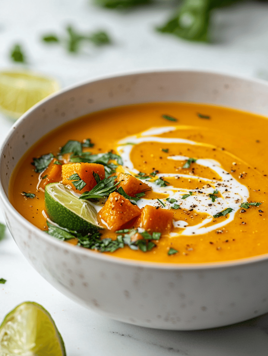 Velvety Vegan Pumpkin Soup with a Twist of Ginger