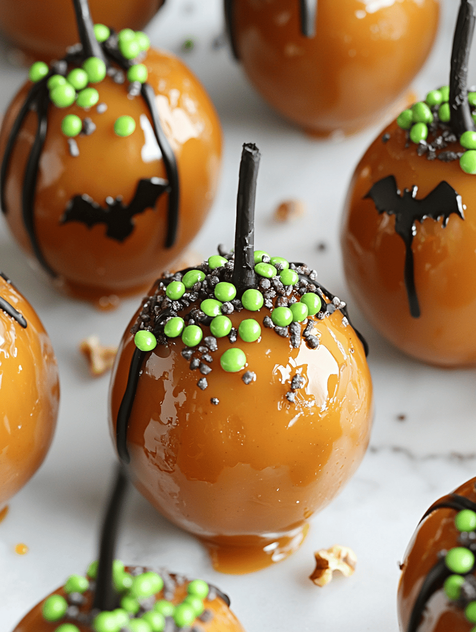 Hauntingly Delicious: Halloween Poison Toffee Apples