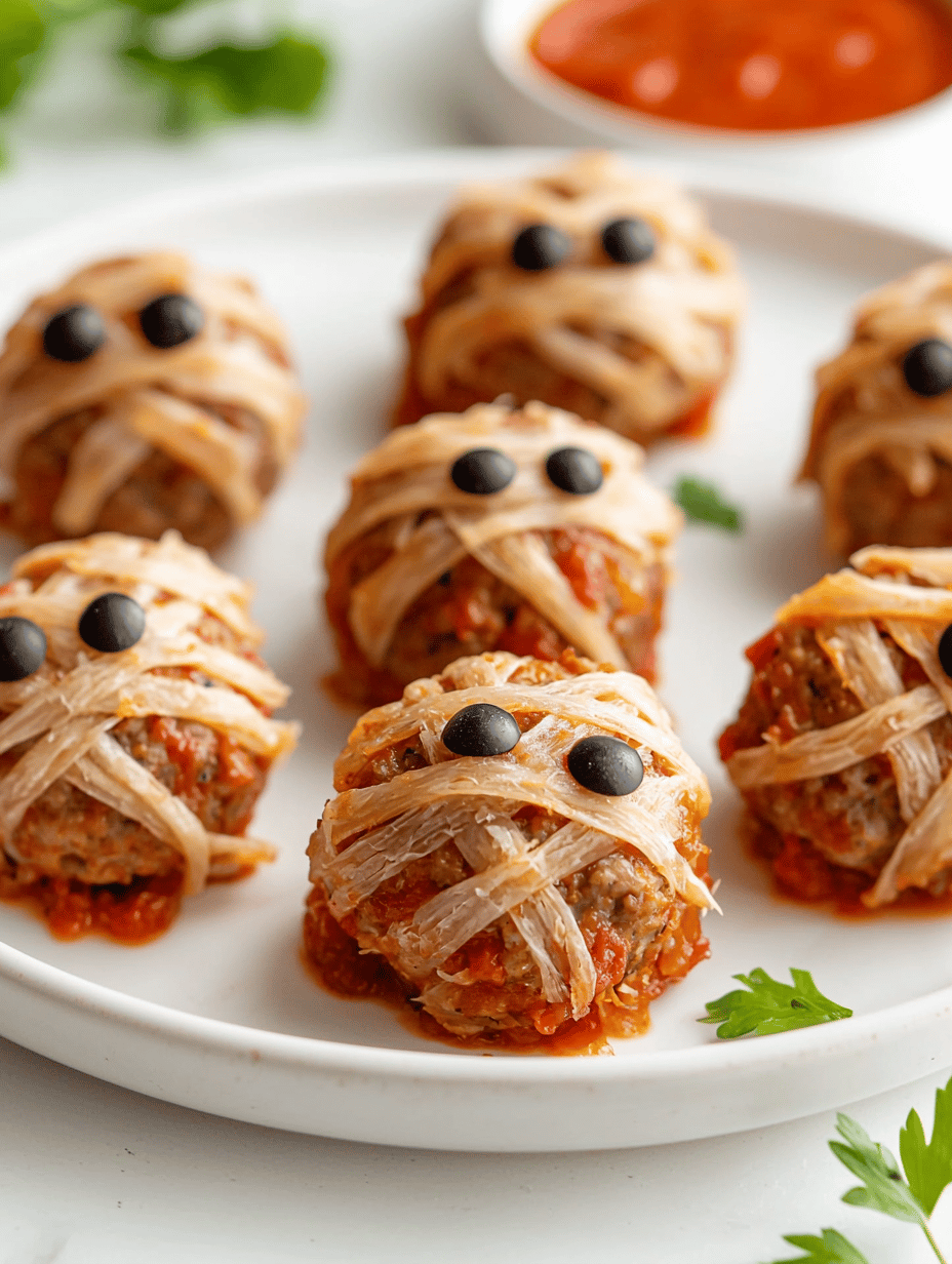 Halloween Mummy Meatballs: A Spooky Twist for Your Table