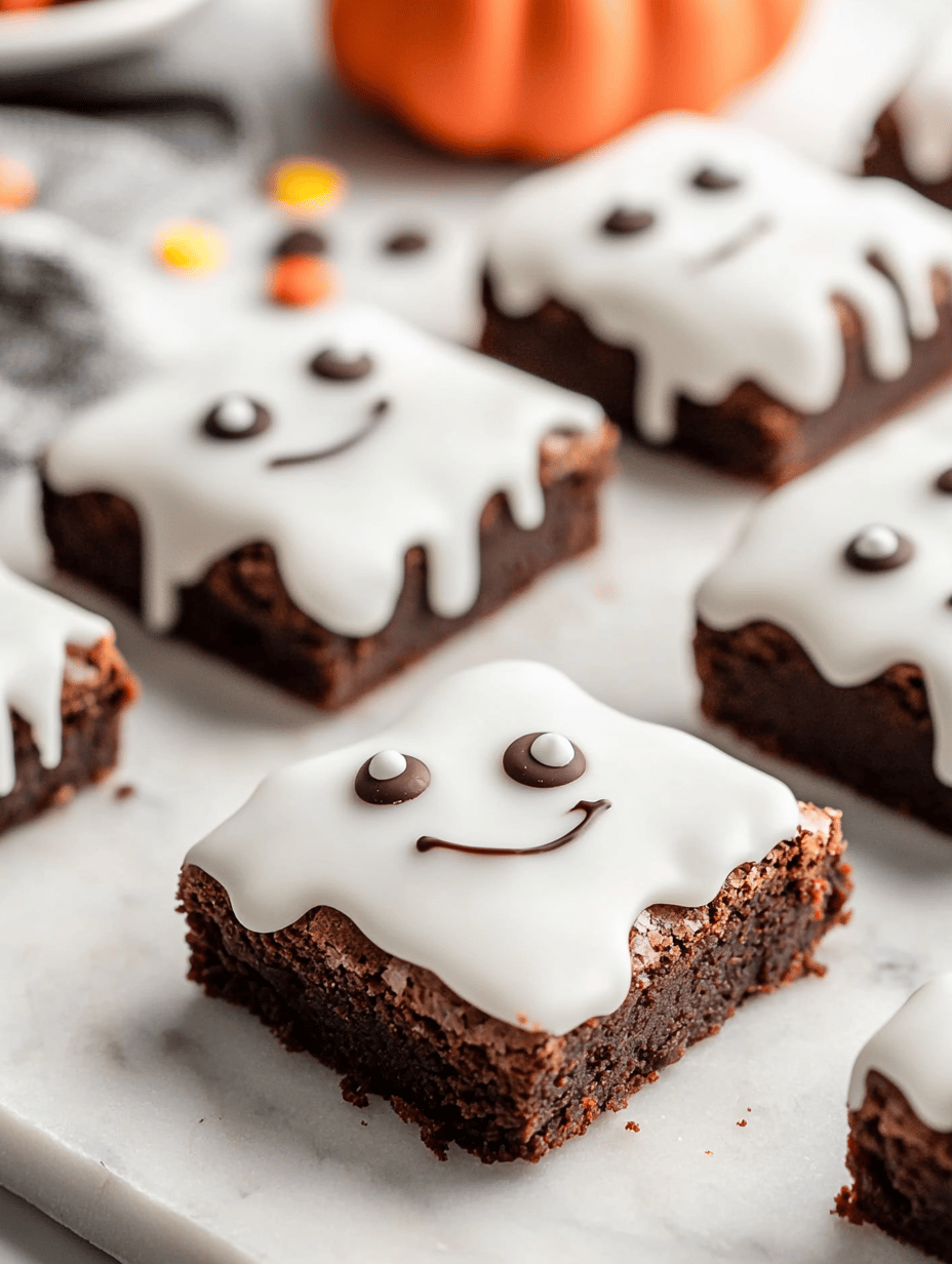 Eerie Elegance: Halloween Ghost Brownies to Spook Your Sweets